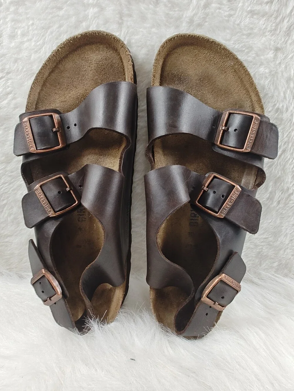 Birkenstock Milano Sandals Men's Brown Leather Sling Back - EU 43 (US 10
